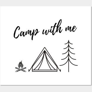 Camp with Me Posters and Art